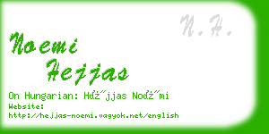 noemi hejjas business card